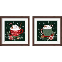 Framed 'Christmas Comforts 2 Piece Framed Art Print Set' border=