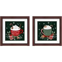 Framed 'Christmas Comforts 2 Piece Framed Art Print Set' border=
