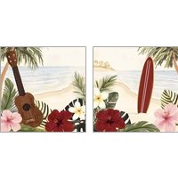 Framed Aloha 2 Piece Art Print Set