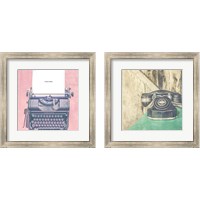 Framed 'Vintage Office 2 Piece Framed Art Print Set' border=