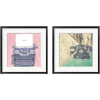 Framed Vintage Office 2 Piece Framed Art Print Set