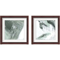 Framed 'Moss Agate 2 Piece Framed Art Print Set' border=