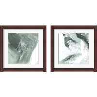 Framed 'Moss Agate 2 Piece Framed Art Print Set' border=