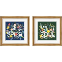 Framed 'Wild Garden 2 Piece Framed Art Print Set' border=