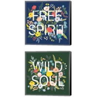 Framed 'Wild Garden 2 Piece Canvas Print Set' border=