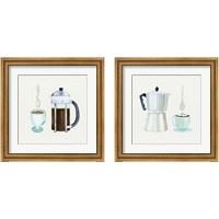 Framed Coffee Break Tan 2 Piece Framed Art Print Set