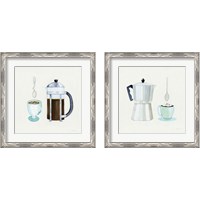 Framed 'Coffee Break Tan 2 Piece Framed Art Print Set' border=