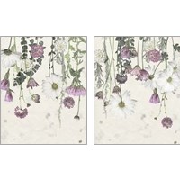 Framed 'Flower Veil 2 Piece Art Print Set' border=