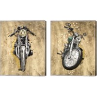 Framed 'Metallic Rider 2 Piece Canvas Print Set' border=