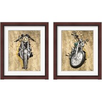 Framed Metallic Rider 2 Piece Framed Art Print Set