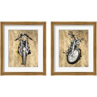 Framed Metallic Rider 2 Piece Framed Art Print Set