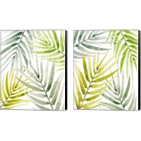 Framed Shady Palm 2 Piece Canvas Print Set