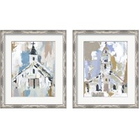 Framed 'Sunday Chapel 2 Piece Framed Art Print Set' border=