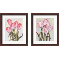 Framed 'Peppy Tulip 2 Piece Framed Art Print Set' border=