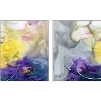 Framed 'Floating Colors 2 Piece Art Print Set' border=