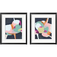 Framed 'Rainbow Sector 2 Piece Framed Art Print Set' border=