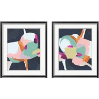 Framed 'Rainbow Sector 2 Piece Framed Art Print Set' border=