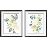 Framed 'Spring Greens 2 Piece Framed Art Print Set' border=