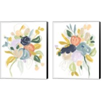 Framed 'Bijoux Bouquet 2 Piece Canvas Print Set' border=
