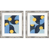 Framed 'Moonlit Surf 2 Piece Framed Art Print Set' border=