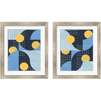Framed 'Moonlit Surf 2 Piece Framed Art Print Set' border=
