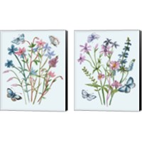 Framed 'Wildflowers Arrangements 2 Piece Canvas Print Set' border=