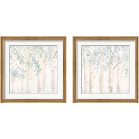 Framed 'Fresh Forest 2 Piece Framed Art Print Set' border=