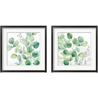 Framed Eucalyptus Leaves 2 Piece Framed Art Print Set