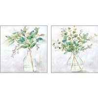 Framed Eucalyptus Vase 2 Piece Art Print Set