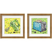 Framed 'Kitchen Sketch 2 Piece Framed Art Print Set' border=