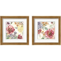 Framed 'Wildflower Medley 2 Piece Framed Art Print Set' border=