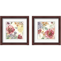 Framed 'Wildflower Medley 2 Piece Framed Art Print Set' border=