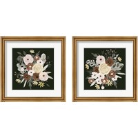 Framed 'Earthy Bouquet 2 Piece Framed Art Print Set' border=