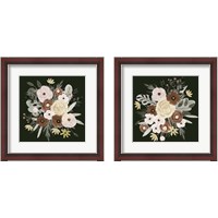 Framed 'Earthy Bouquet 2 Piece Framed Art Print Set' border=