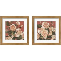 Framed 'Rose Tangle 2 Piece Framed Art Print Set' border=