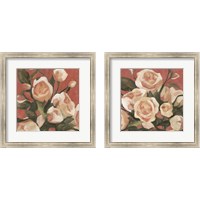 Framed 'Rose Tangle 2 Piece Framed Art Print Set' border=