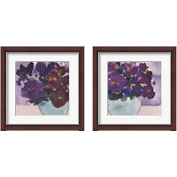 Framed African Violet 2 Piece Framed Art Print Set