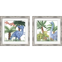 Framed 'Dino Buddies 2 Piece Framed Art Print Set' border=