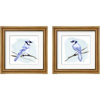 Framed 'Coastal Blue Jay 2 Piece Framed Art Print Set' border=