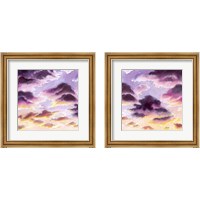 Framed 'Sunset Haze 2 Piece Framed Art Print Set' border=