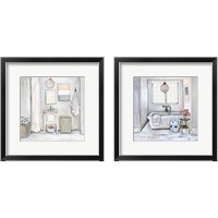 Framed Neutral Bath 2 Piece Framed Art Print Set