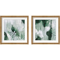 Framed Light Green Forest 2 Piece Framed Art Print Set