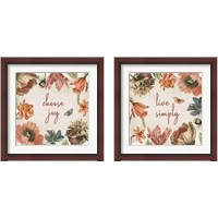 Framed Antiquarian Blooms 2 Piece Framed Art Print Set