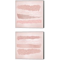 Framed Pink Glitter 2 Piece Canvas Print Set