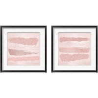 Framed Pink Glitter 2 Piece Framed Art Print Set