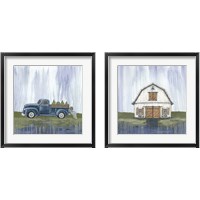 Framed Garden Truck & Barn 2 Piece Framed Art Print Set
