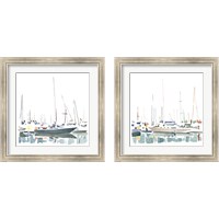 Framed Sailboat Scenery 2 Piece Framed Art Print Set
