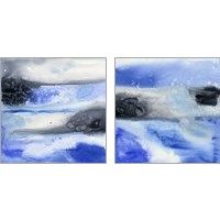 Framed 'Laguna Azul 2 Piece Art Print Set' border=