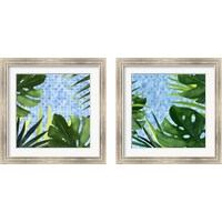 Framed 'Poolside Shade 2 Piece Framed Art Print Set' border=