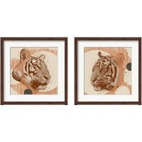 Framed Pop Art Tiger 2 Piece Framed Art Print Set